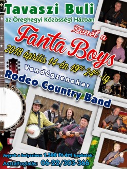 Szombaton lesz a Fanta Boys tavaszi bulija az Öreghegyi Közösségi Házban